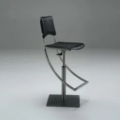 Carrier Tabouret Snack (assise +/- 65 Cm)|Tabouret De Bar (assise +/- 80 Cm)*Ophélie ® Tabouret réglable en métal et croûte de cuir
