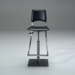 Carrier Tabouret Snack (assise +/- 65 Cm)|Tabouret De Bar (assise +/- 80 Cm)*Ophélie ® Tabouret réglable en métal et croûte de cuir