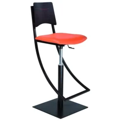 Carrier Tabouret Snack (assise +/- 65 Cm)|Tabouret De Bar (assise +/- 80 Cm)*Ophélie ® Tabouret réglable en métal et synthétique dossier bois wengé
