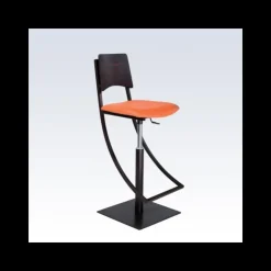 Carrier Tabouret Snack (assise +/- 65 Cm)|Tabouret De Bar (assise +/- 80 Cm)*Ophélie ® Tabouret réglable en métal et synthétique dossier bois wengé