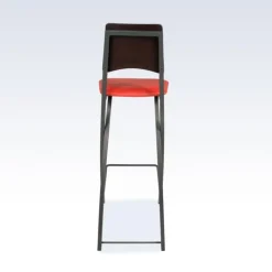 Carrier Tabouret Snack (assise +/- 65 Cm)|Tabouret De Bar (assise +/- 80 Cm)*Ophélie ® Tabouret snack contemporain pliant en métal et synthétique dossier bois wengé