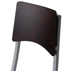Carrier Tabouret Snack (assise +/- 65 Cm)|Tabouret De Bar (assise +/- 80 Cm)*Ophélie ® Tabouret snack contemporain pliant en métal et synthétique dossier bois wengé