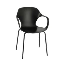 Chaise De Cuisine|Chaise De Salle à Manger*OPS ! Connubia© Fauteuil design italien empilable en polypropylène avec pieds en métal