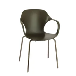 Chaise De Cuisine|Chaise De Salle à Manger*OPS ! Connubia© Fauteuil design italien empilable en polypropylène avec pieds en métal