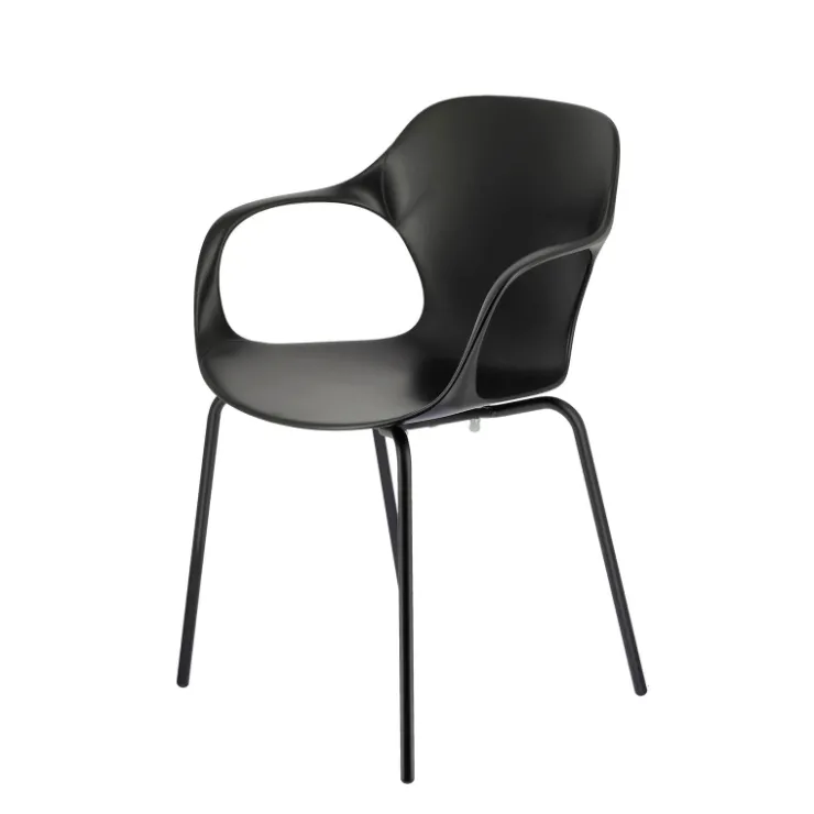 Chaise De Cuisine|Chaise De Salle à Manger*OPS ! Connubia© Fauteuil design italien empilable en polypropylène avec pieds en métal