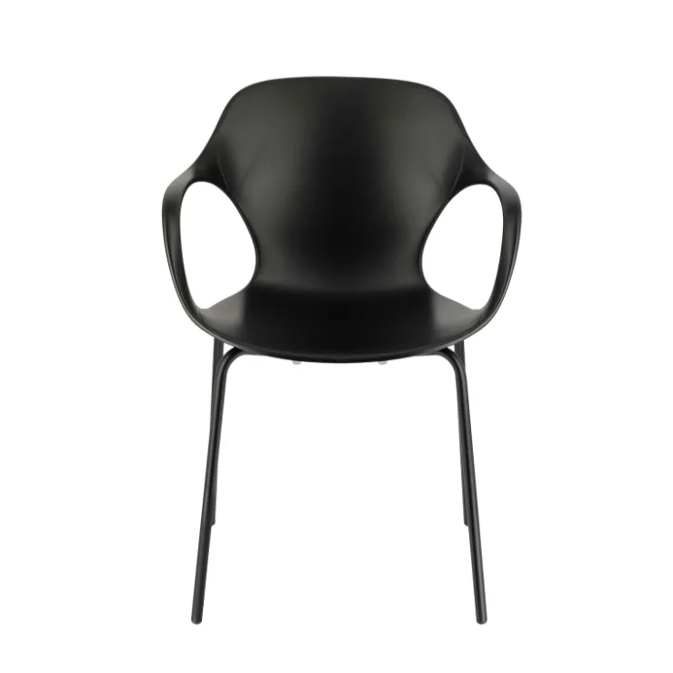Chaise De Cuisine|Chaise De Salle à Manger*OPS ! Connubia© Fauteuil design italien empilable en polypropylène avec pieds en métal