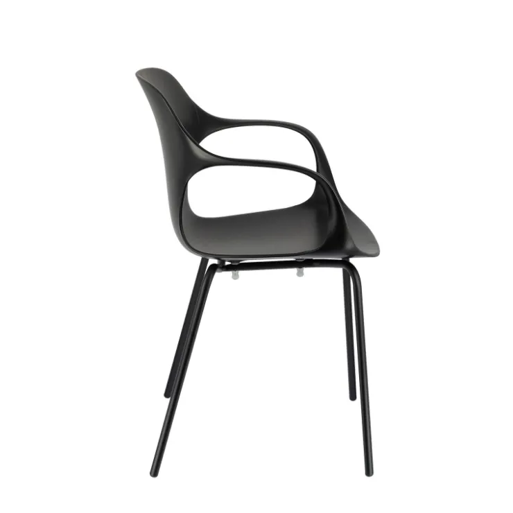 Chaise De Cuisine|Chaise De Salle à Manger*OPS ! Connubia© Fauteuil design italien empilable en polypropylène avec pieds en métal