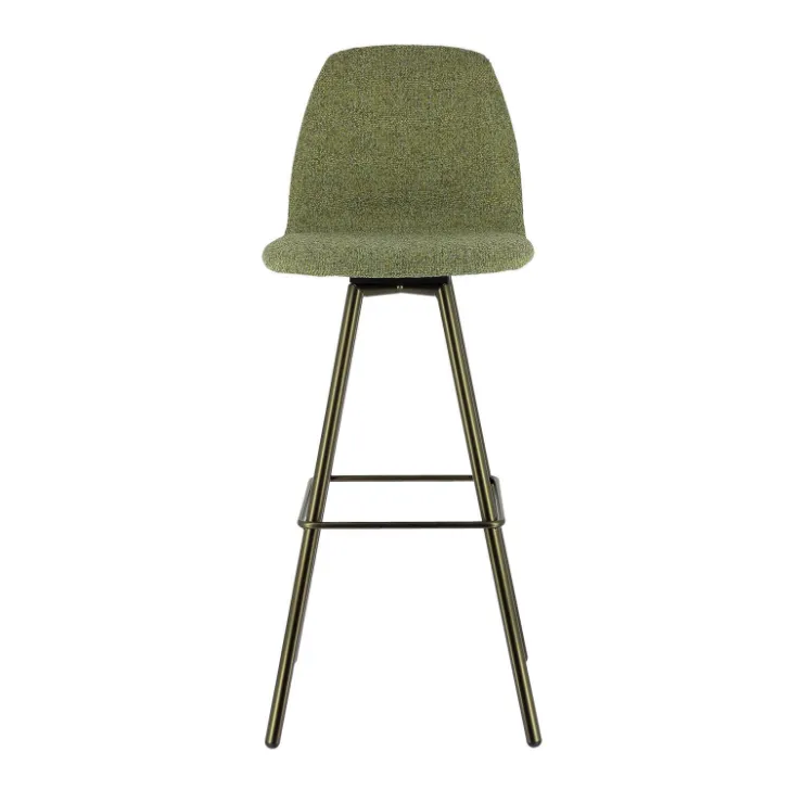 Perfecta Tabouret De Bar (assise +/- 80 Cm)*Osaka Tabouret de bar moderne en tissu et pieds en métal