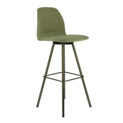 Perfecta Tabouret De Bar (assise +/- 80 Cm)*Osaka Tabouret de bar moderne en tissu et pieds en métal