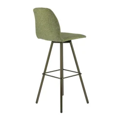 Perfecta Tabouret De Bar (assise +/- 80 Cm)*Osaka Tabouret de bar moderne en tissu et pieds en métal