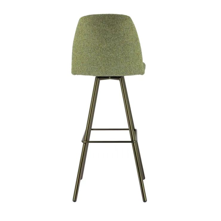 Perfecta Tabouret De Bar (assise +/- 80 Cm)*Osaka Tabouret de bar moderne en tissu et pieds en métal