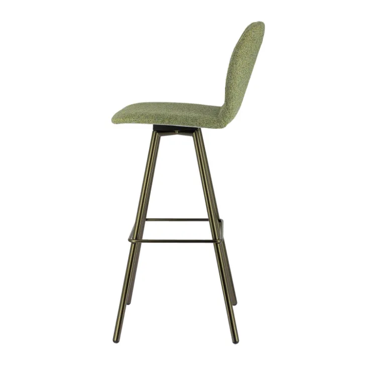 Perfecta Tabouret De Bar (assise +/- 80 Cm)*Osaka Tabouret de bar moderne en tissu et pieds en métal