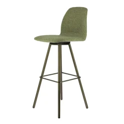 Perfecta Tabouret De Bar (assise +/- 80 Cm)*Osaka Tabouret de bar moderne en tissu et pieds en métal