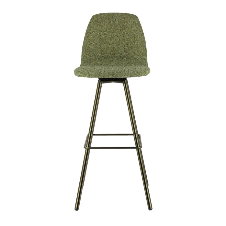 Perfecta Tabouret De Bar (assise +/- 80 Cm)*Osaka Tabouret de bar moderne en tissu et pieds en métal