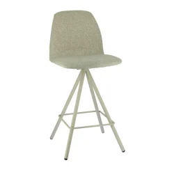 Perfecta Tabouret Snack (assise +/- 65 Cm)|Tabouret De Bar (assise +/- 80 Cm)*Osaka Tabouret snack moderne en tissu et pieds métal