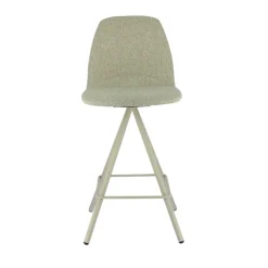 Perfecta Tabouret Snack (assise +/- 65 Cm)|Tabouret De Bar (assise +/- 80 Cm)*Osaka Tabouret snack moderne en tissu et pieds métal
