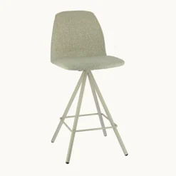 Perfecta Tabouret Snack (assise +/- 65 Cm)|Tabouret De Bar (assise +/- 80 Cm)*Osaka Tabouret snack moderne en tissu et pieds métal