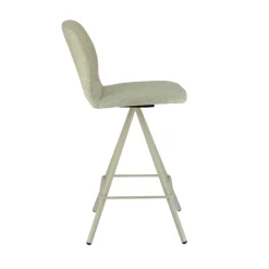 Perfecta Tabouret Snack (assise +/- 65 Cm)|Tabouret De Bar (assise +/- 80 Cm)*Osaka Tabouret snack moderne en tissu et pieds métal