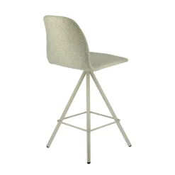 Perfecta Tabouret Snack (assise +/- 65 Cm)|Tabouret De Bar (assise +/- 80 Cm)*Osaka Tabouret snack moderne en tissu et pieds métal
