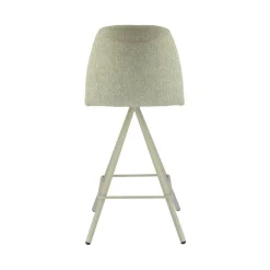 Perfecta Tabouret Snack (assise +/- 65 Cm)|Tabouret De Bar (assise +/- 80 Cm)*Osaka Tabouret snack moderne en tissu et pieds métal