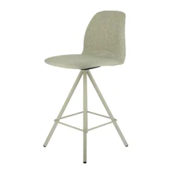 Perfecta Tabouret Snack (assise +/- 65 Cm)|Tabouret De Bar (assise +/- 80 Cm)*Osaka Tabouret snack moderne en tissu et pieds métal