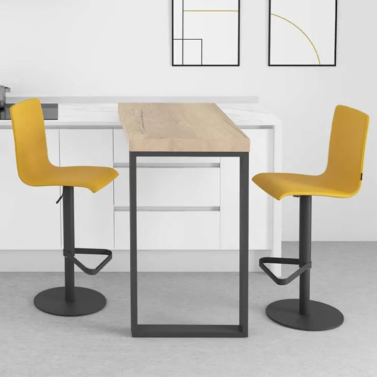 Cancio Tabouret Snack (assise +/- 65 Cm)|Tabouret De Bar (assise +/- 80 Cm)*Palma Tabouret réglable contemporain rembourré