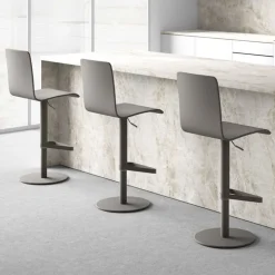 Cancio Tabouret Snack (assise +/- 65 Cm)|Tabouret De Bar (assise +/- 80 Cm)*Palma Tabouret réglable contemporain rembourré