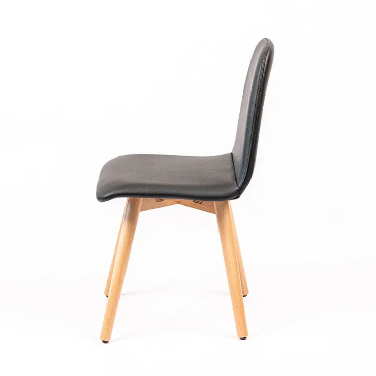 Sessio Chaise De Cuisine|Chaise De Salle à Manger*Pandora Chaise rembourrée avec pieds coniques en bois