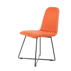 Sessio Chaise De Salle à Manger|Chaise Salon*Pandora diamant Chaise design scandinave en tissu pieds filaires en métal noir