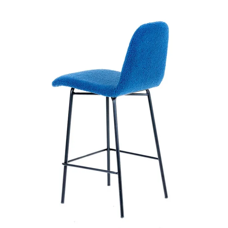 Sessio Tabouret Snack (assise +/- 65 Cm)|Tabouret De Bar (assise +/- 80 Cm)*Pandora Tabouret snack en tissu et pieds en métal