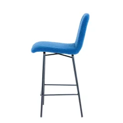 Sessio Tabouret Snack (assise +/- 65 Cm)|Tabouret De Bar (assise +/- 80 Cm)*Pandora Tabouret snack en tissu et pieds en métal