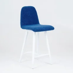Sessio Tabouret Snack (assise +/- 65 Cm)|Tabouret De Bar (assise +/- 80 Cm)*Pandora Tabouret snack en tissu et pieds en bois massif