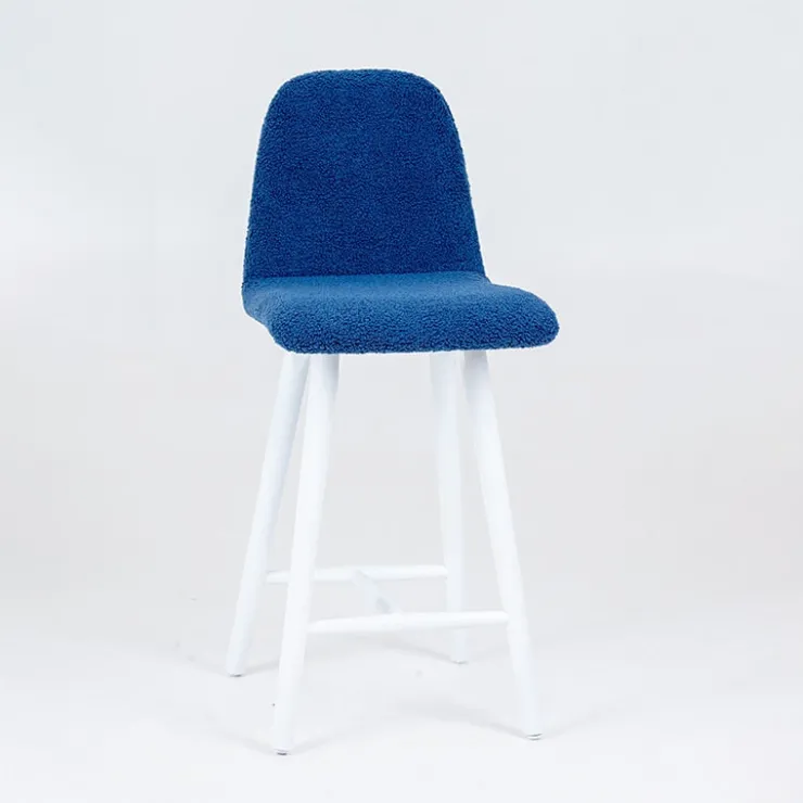 Sessio Tabouret Snack (assise +/- 65 Cm)|Tabouret De Bar (assise +/- 80 Cm)*Pandora Tabouret snack en tissu et pieds en bois massif
