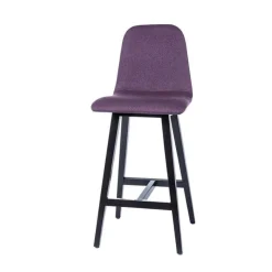 Sessio Tabouret Snack (assise +/- 65 Cm)|Tabouret De Bar (assise +/- 80 Cm)*Pandora Tabouret snack scandinave en tissu avec pieds en bois massif