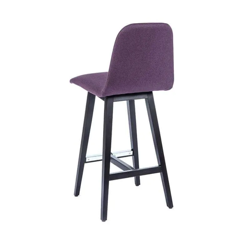 Sessio Tabouret Snack (assise +/- 65 Cm)|Tabouret De Bar (assise +/- 80 Cm)*Pandora Tabouret snack scandinave en tissu avec pieds en bois massif