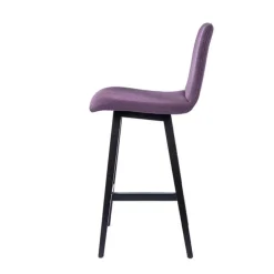 Sessio Tabouret Snack (assise +/- 65 Cm)|Tabouret De Bar (assise +/- 80 Cm)*Pandora Tabouret snack scandinave en tissu avec pieds en bois massif
