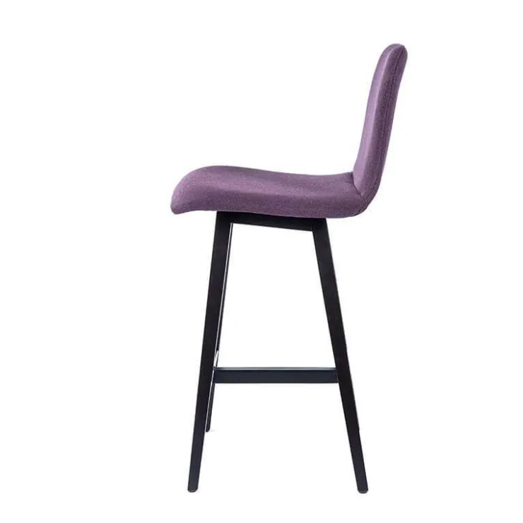 Sessio Tabouret Snack (assise +/- 65 Cm)|Tabouret De Bar (assise +/- 80 Cm)*Pandora Tabouret snack scandinave en tissu avec pieds en bois massif