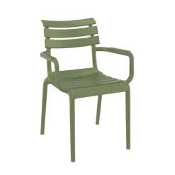 Chaise De Jardin|Fauteuil De Jardin*Paris Fauteuil de jardin empilable en polypropylène avec accoudoirs