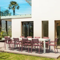 Chaise De Jardin|Fauteuil De Jardin*Paris Fauteuil de jardin empilable en polypropylène avec accoudoirs