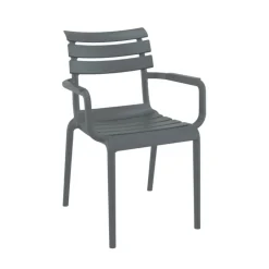 Chaise De Jardin|Fauteuil De Jardin*Paris Fauteuil de jardin empilable en polypropylène avec accoudoirs