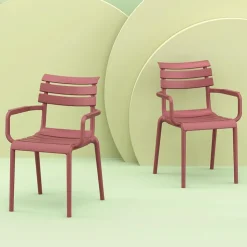 Chaise De Cuisine|Chaise De Salle à Manger*Paris Fauteuil moderne empilable en polypropylène