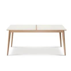 Dasras Table De Salle à Manger*Paul Table à manger scandinave en bois et céramique