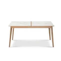 Dasras Table De Salle à Manger*Paul Table à manger scandinave en bois et céramique