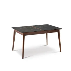 Dasras Table De Salle à Manger*Paul Table à manger scandinave en bois et céramique