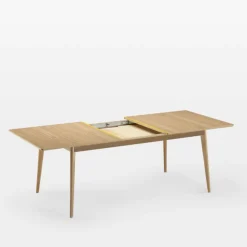 Dasras Table De Salle à Manger*Paul Table extensible scandinave en boisavec liseré coloré