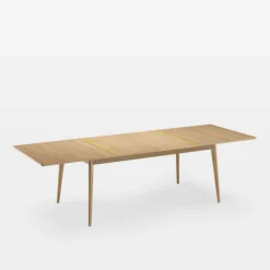 Dasras Table De Salle à Manger*Paul Table extensible scandinave en boisavec liseré coloré