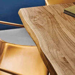 Midj Table De Salle à Manger*Pechino ® Table design en bois massif piétement mikado en métal