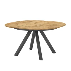 Ozzio Table De Salle à Manger|Table Pour Petit Espace*PetaloTable ronde design extensible avec pieds en métal