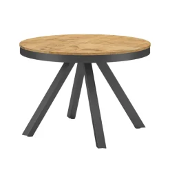 Ozzio Table De Salle à Manger|Table Pour Petit Espace*PetaloTable ronde design extensible avec pieds en métal