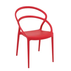 Chaise De Jardin*Pia Chaise de jardin tendance empilable en polypropylène